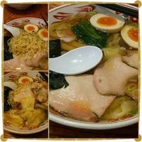 「ワンタンメン煮玉子９３０円」@白河手打中華 賀乃屋の写真