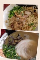 「ラーメン（ハリガネ）油抜き＋和玉」@博多長浜らーめん 楓神の写真