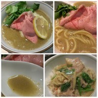 「[限定]小江戸黒豚とんこつ～牡蠣～おい飯付」@中華そば 四つ葉の写真