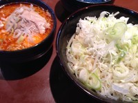 「辛つけガンジャチャーシュー+ネギ」@UNDER GROUND RAMENの写真