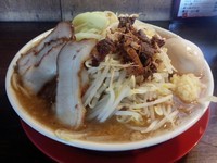 「きま八郎(小)＋やさい増し＋味玉」@きまぐれ八兵衛 安曇野本店の写真