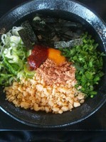 「台湾まぜそば」@つけ麺・ラーメン カガミハラ55の写真