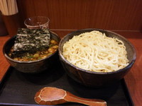 「つけめんしょうゆ味（小盛）」@稲荷の写真