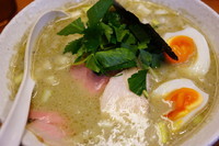 「鶏白湯煮干し（昼夜各１０食、ゲリラ限定）」@福の神食堂の写真