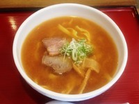 「和風ラーメン　味噌　ひもかわ麺　600円」@麺好み いまむらの写真