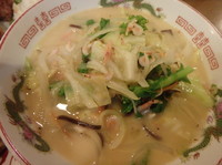 「菜の花のさくらンメン(830円)まんぷくセット(430円)」@広島ランメン 西原店の写真