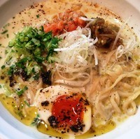 「【6月6日,7日限定】冷製そら豆ポタージュラーメン‼」@はりけんラーメンの写真