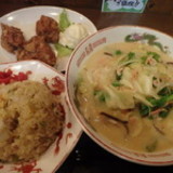 菜の花のさくらンメン(830円)まんぷくセット(430円)