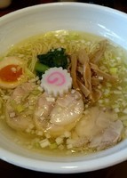 「青森シャモロック塩鶏中華（多加水極細麺）」@麺処 若武者の写真