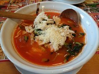 「トマトらーめん780円＋瓶ビール」@東京とんこつら～めん 翔の写真