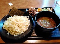 「梅つけ麺」@ラーメン我道 沖縄店の写真