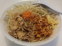 「汁なし麺」@麺とび 六方 松川店の写真