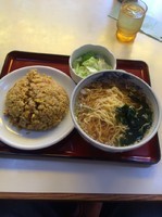 「ラーメン(orワンタンorつけ麺or冷やし中華+日替丼(この日は」@天宝の写真