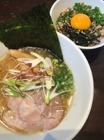 「えび塩￥７００➕ひぶた丼￥３００」@麺屋ひぶたの写真