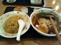 「本日のＡセット（ラーメン+カレーチャーハン）￥780」@中華料理 和の写真