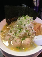 「塩ラーメン￥750（麺固・味濃い目）」@稲荷屋の写真