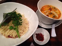 「担々つけ麺＋麻辣玉」@創作麺工房 鳴龍の写真