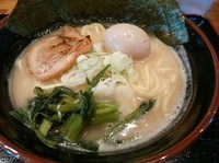 「家系醤油ラーメン(並盛・160g)756円」@わだい家 総本舗の写真