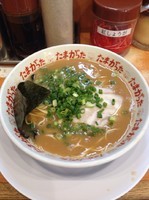 「ラーメン650円＋替え玉100円＋辛味噌30」@九州大分らぁめん たまがった 西口店の写真