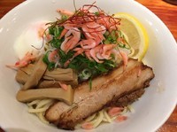 「期間限定 釜揚げ桜えびのぶっかけ太冷麺塩」@麺や 来味の写真