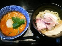 「味玉冷やし坦々つけ麺（小盛）」@麺処 みどりの写真