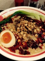 「「限定」担々麺 汁あり」@自家製麺SHINの写真