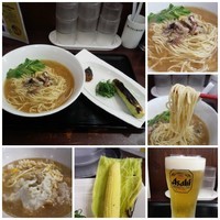 「【限定】すっぽん麺膳＋生ビール」@ラーメン愉悦処 似星の写真