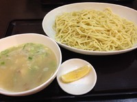 「豚骨塩つけ麺（500g）」@ラッキー食堂まとや 千曲店の写真