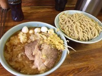「小つけ麺¥880+うずら¥100+生姜¥50」@ラーメン二郎 新小金井街道店の写真