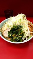 「小豚ラーメン汁無しにらだれ」@ラーメン二郎 中山駅前店の写真