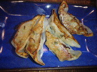 「餃子セット(おにぎり)(＋200円)」@久留米とんこつラーメン松山分校の写真