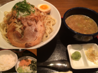 「限定15食 濃厚つけつけめん 880円＋〆の茶漬セット100円」@麺者 風天の写真