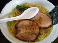 「鶏塩中華そば(1日限定15食)800円」@白河手打中華そば ヱビスヤの写真