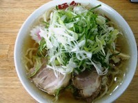 「ねぎらーめん760円（+ギョウザ)」@麺処にっ田屋の写真