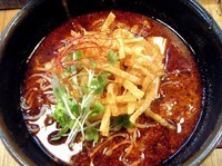 「冷やし担々麺980円すごく辛く」@老坊担担麺の写真