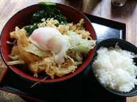 「朝定食（冷・天ぷら）350円」@蕎麦 さだはる 西新橋店の写真