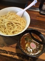 「つけ麺 780円  大盛り無料(330g)」@麺座でんの写真