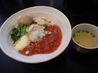 「トマカレまぜそば 650円」@まぜそば 一心不乱の写真