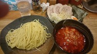 「辛つけ麺」@つけ麺屋 やすべえ 新宿店の写真