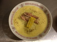 「【期間限定】幻のとうきびの冷やし麺（1000円）」@麺や 七彩 東京駅の写真