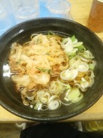 「かき揚げそば370円」@立喰そば・うどん ふじの写真