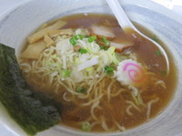 「正油ラーメン580円　チャーシュー丼100円」@ラーメン爺の写真