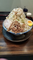 「ラーメン(特盛カタメ、ヤサイアブラマシマシ)」@ラーメンJAPAN 川口本店の写真