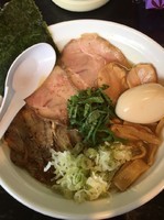 「鶏濃麺(塩)➕チャーシュー➕味玉」@濃麺 海月の写真