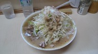 「大豚　カタメ（ニンニク抜きアブラ）￥９００」@ラーメン二郎 京成大久保店の写真