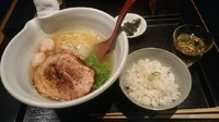「銀笹塩ラーメン+半鯛飯」@麺処 銀笹の写真