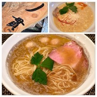 「☆マッドクラブそば&〆のリゾット☆」@灰汁中華 丿貫の写真