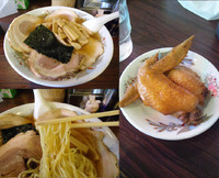 「『チャーシューメン＋手羽先×2(￥850＋100×2)』」@とんちん軒の写真