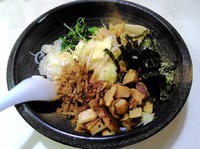 「まぜそば」@らーめん工房 赤まる 那覇店の写真