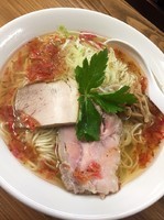 「【限定】エビ塩ラーメン￥800」@くじら食堂の写真